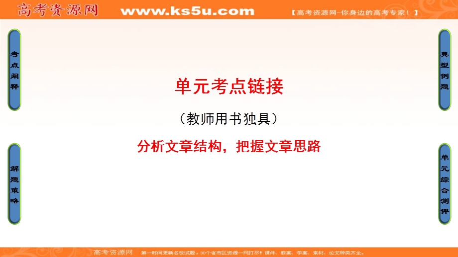 2016-2017学年苏教版高中语文必修三课件：第1单元 单元考点链接 .ppt_第1页