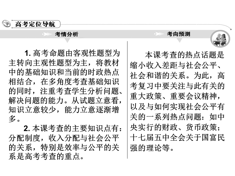 2012学案与评测政治新人教版课件 必修1第三单元 收入与分配.ppt_第3页