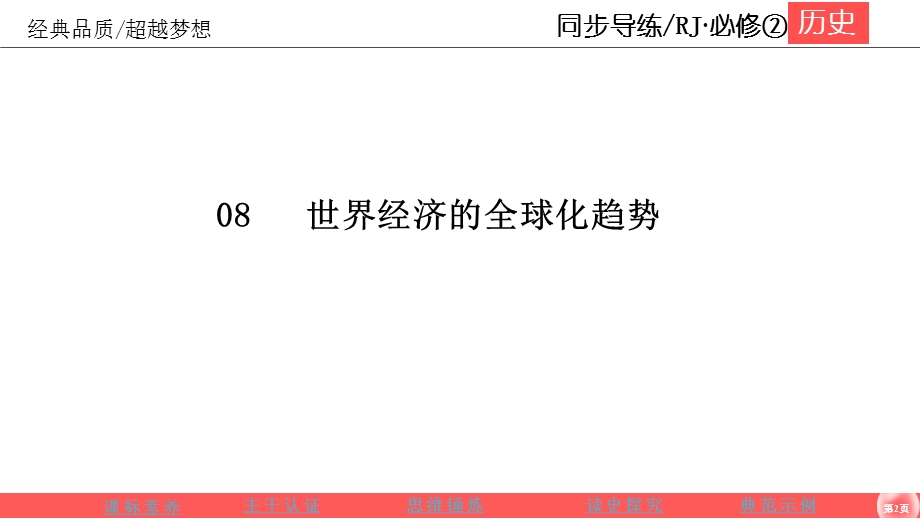 2019-2020学年人教版历史必修二同步导练课件：8-23　世界经济的区域集团化 .ppt_第2页