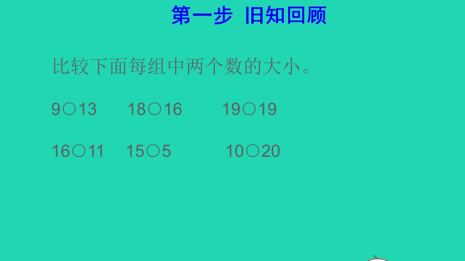 2022一年级数学下册 第4单元 100以内数的认识第5课时 比较大小课前预习课件 新人教版.pptx_第2页