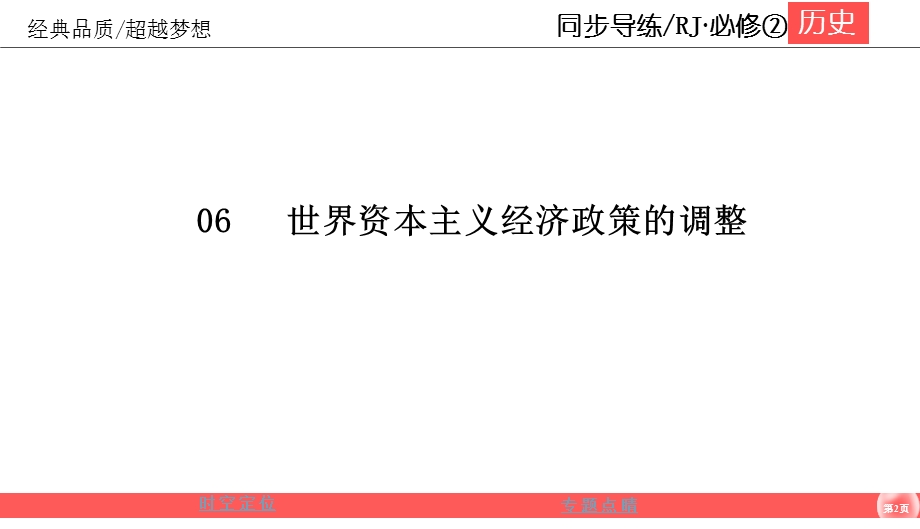 2019-2020学年人教版历史必修二同步导练课件：6-专题总结 世界资本主义经济政策的调整 .ppt_第2页