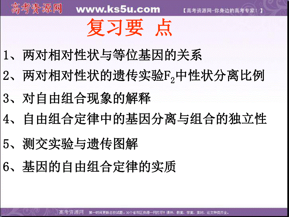 2014年浙科版高中生物必修一同步系列：《自由组合定律》课件25.ppt_第2页