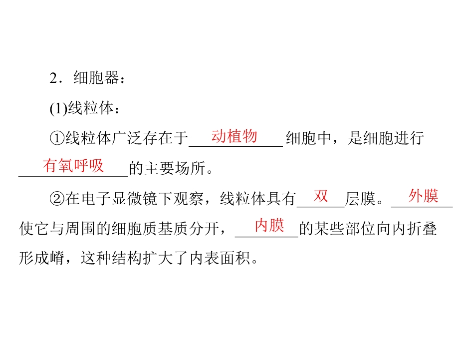 2014年生物新课标人教版必修3配套课件 第3章 第2节 细胞器——系统内的分工合作.ppt_第3页