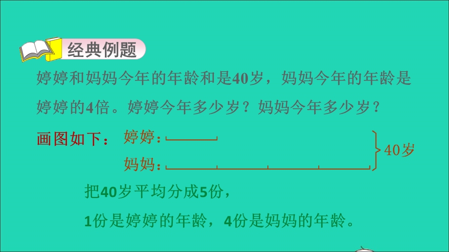 2021三年级数学上册 一 两、三位数乘一位数第9招 和倍问题——数形结合思想课件 苏教版.ppt_第3页