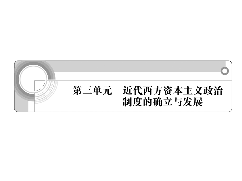 2012学案与评测历史：第三单元 　近代西方资本主义政治制度的确立与发展（课件）（新人教必修1）.ppt_第1页