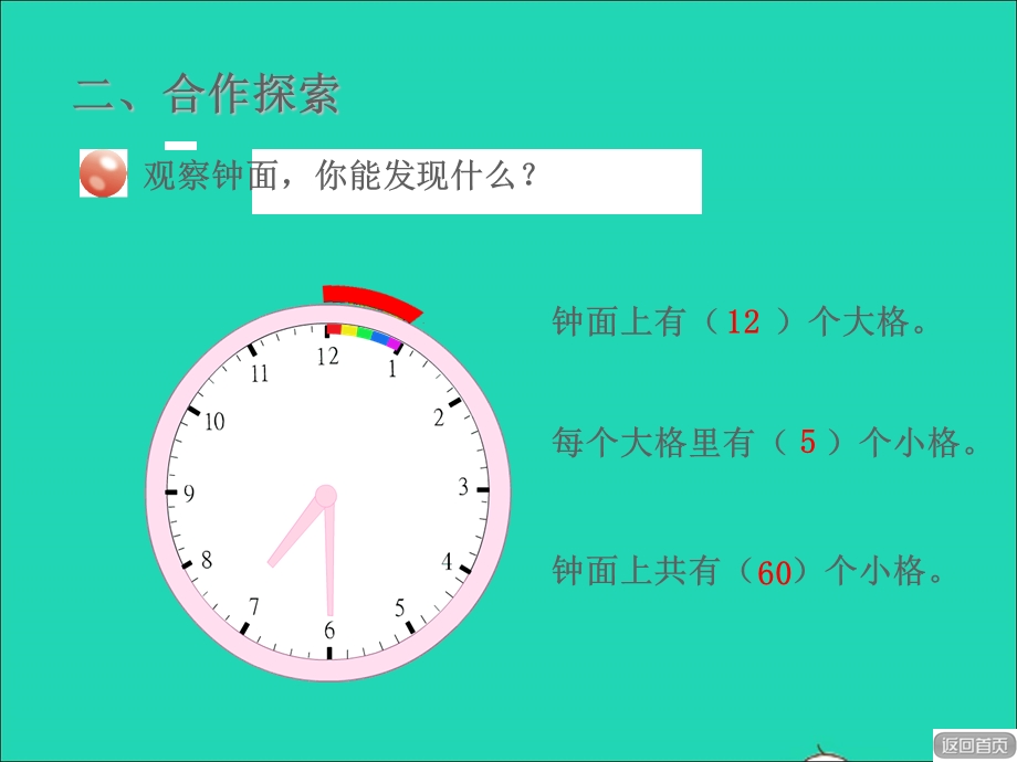 2021三年级数学上册 七 庆元旦——时、分、秒的认识 信息窗1 时分的认识授课课件 青岛版六三制.ppt_第3页