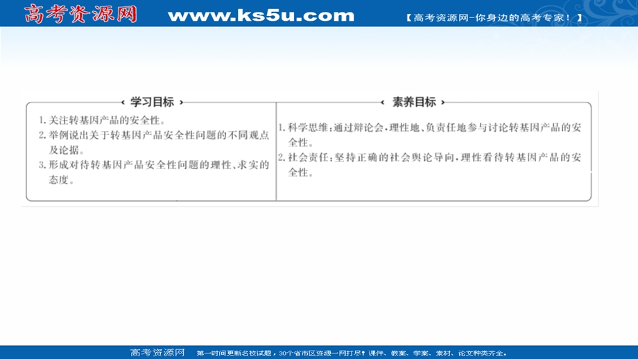 2021-2022学年人教版生物选修3课件：专题4 4-1转基因产品的安全性 .ppt_第2页