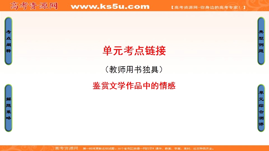 2016-2017学年苏教版高中语文必修三课件：第2单元 单元考点链接 .ppt_第1页