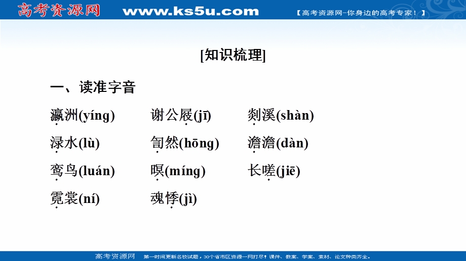 2021-2022学年人教版语文选修《中国古代散文欣赏》课件：第2单元 梦游天姥吟留别 .ppt_第3页