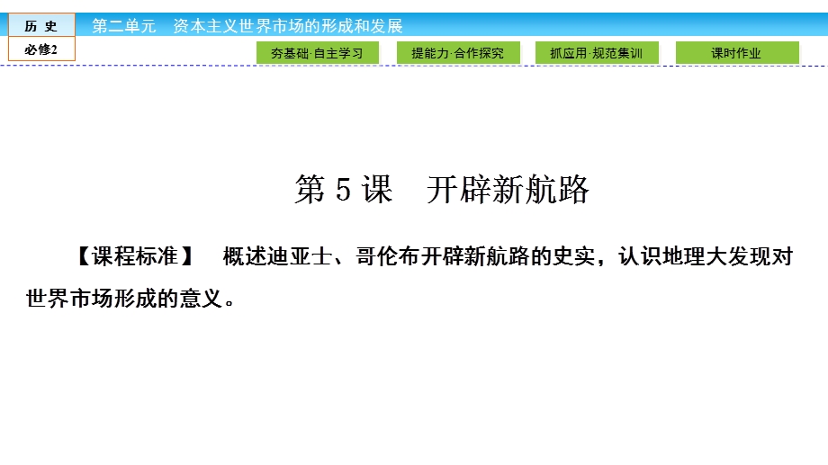 2019-2020学年人教版历史必修二培优学案课件：第2单元 资本主义世界市场的形成和发展2-5 .ppt_第2页