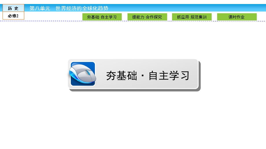 2019-2020学年人教版历史必修二培优学案课件：第8单元 世界经济的全球化趋势8-23 .ppt_第2页