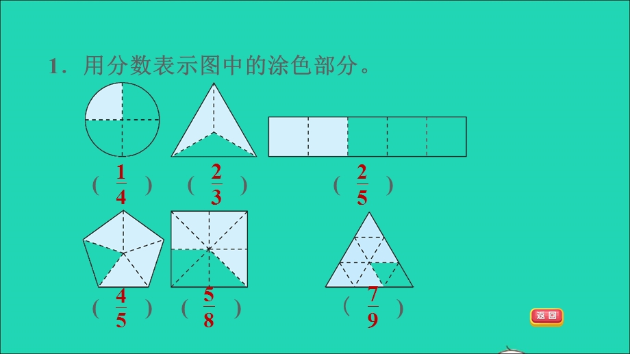 2021三年级数学上册 九 我当小厨师——分数的初步认识阶段小达标 (7)课件 青岛版六三制.ppt_第3页