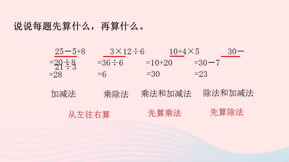 2023三年级数学下册 四 混合运算第3课时 含有小括号的两步混合运算课件 苏教版.pptx_第3页