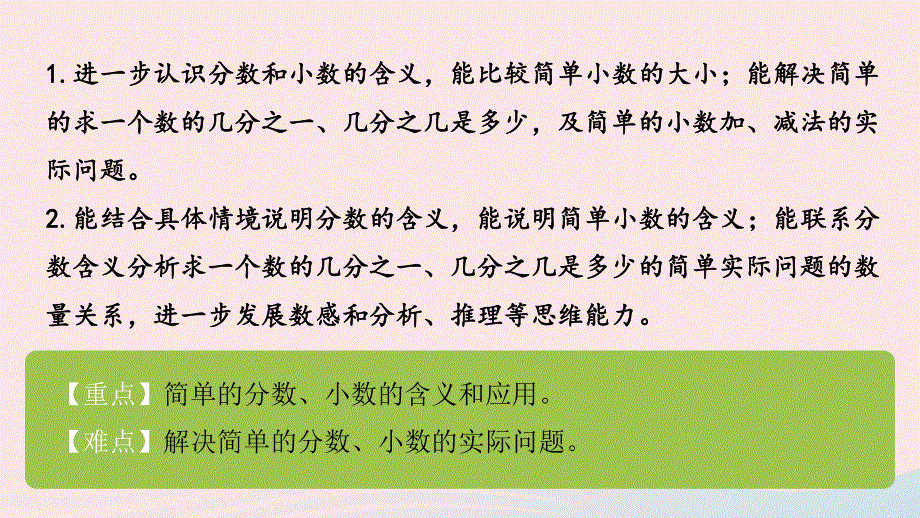 2023三年级数学下册 十 期末复习第3课时 分数、小数的复习课件 苏教版.pptx_第2页