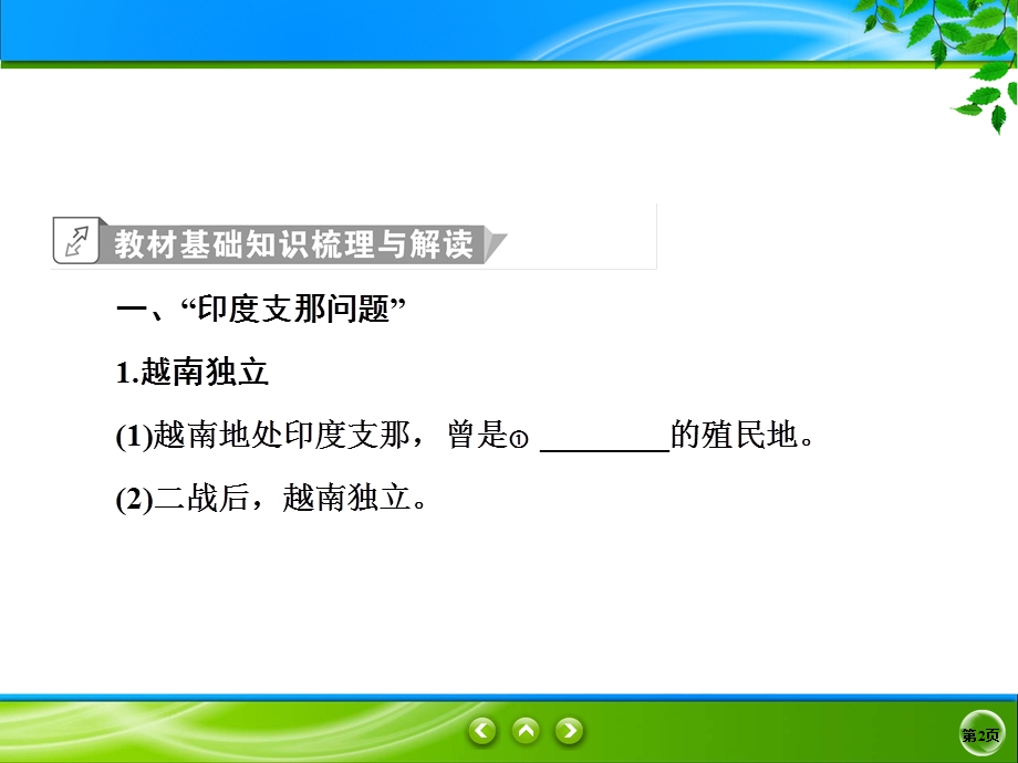 2019-2020学年人教版历史选修三同步课件：5单元2　越 南 战 争 .ppt_第2页