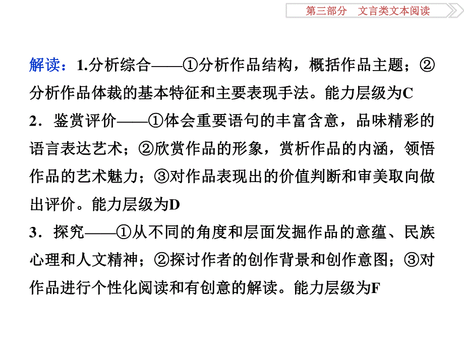 2017优化方案高考总复习·语文（人教版）课件：第三部分专题一真题呈现 .ppt_第3页