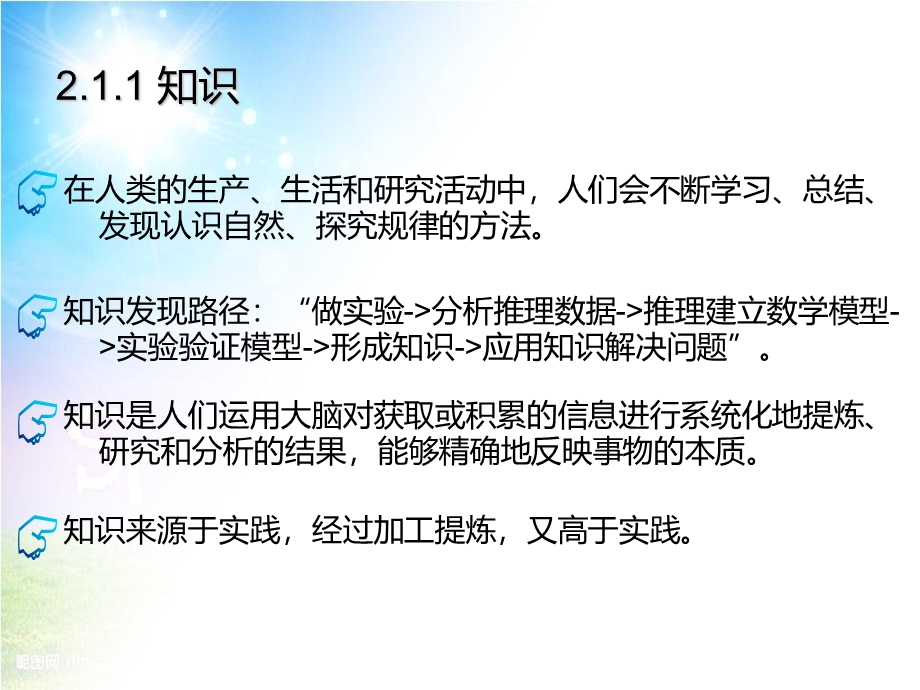 2021-2022学年信息技术粤教版（2019）必修1 2-1 知识与智慧 课件.ppt_第2页