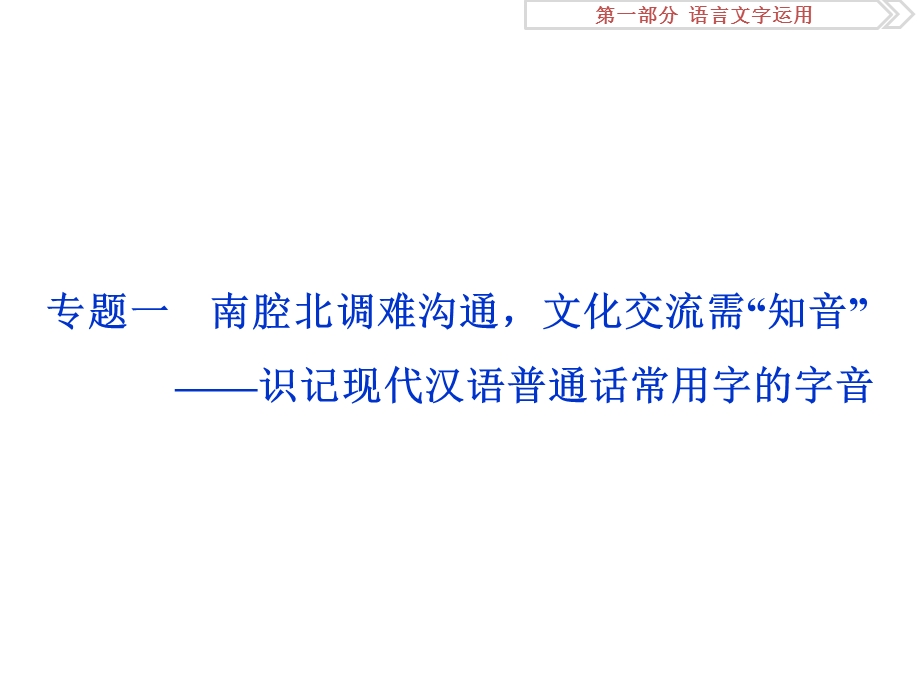 2017优化方案高考总复习·语文（山东专用）课件：第一部分 语言文字运用 专题一 .ppt_第2页