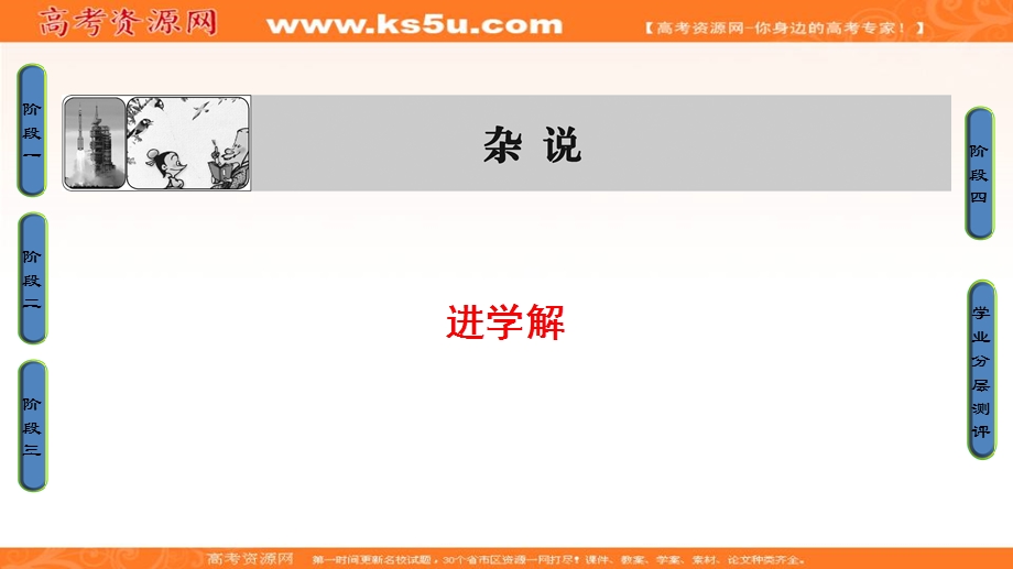 2016-2017学年苏教版高中语文选修（唐宋八大家）课件：02杂说 进学解 .ppt_第1页