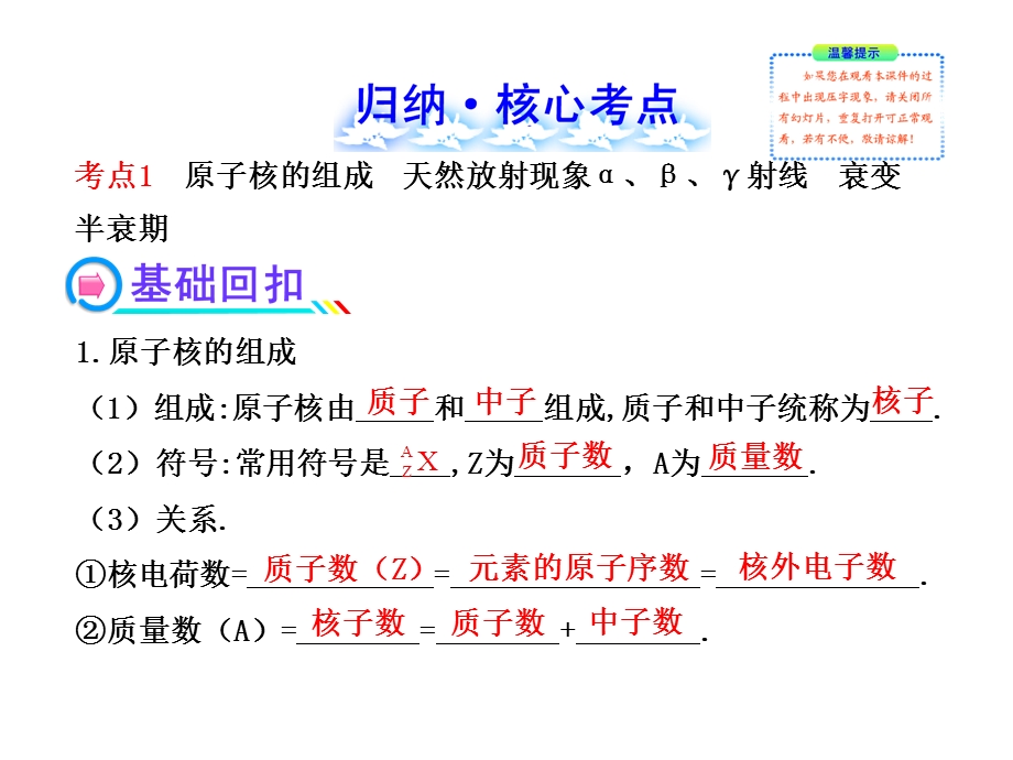 2014年高中物理广西专用一轮复习课件：15.2天然放射现象衰变核能.ppt_第2页