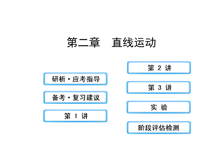 2014年高中物理广西专用一轮复习课件：2直线运动.ppt_第1页