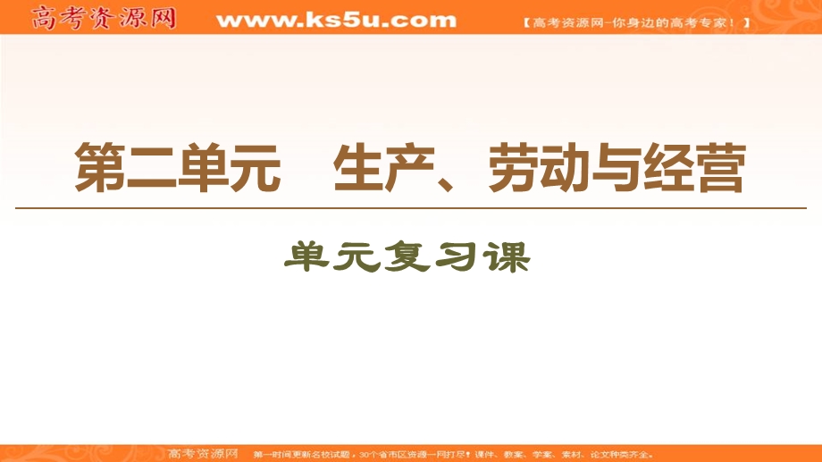 2019-2020学年人教版政治必修一课件：第2单元 单元复习课 .ppt_第1页