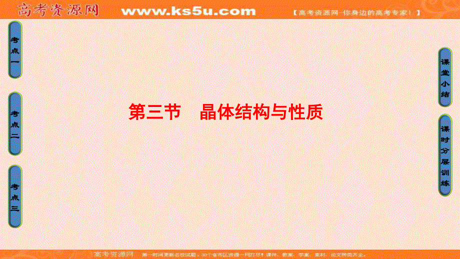 2018届高三化学（人教版）一轮复习：选修3 第3节 晶体结构与性质 .ppt_第1页