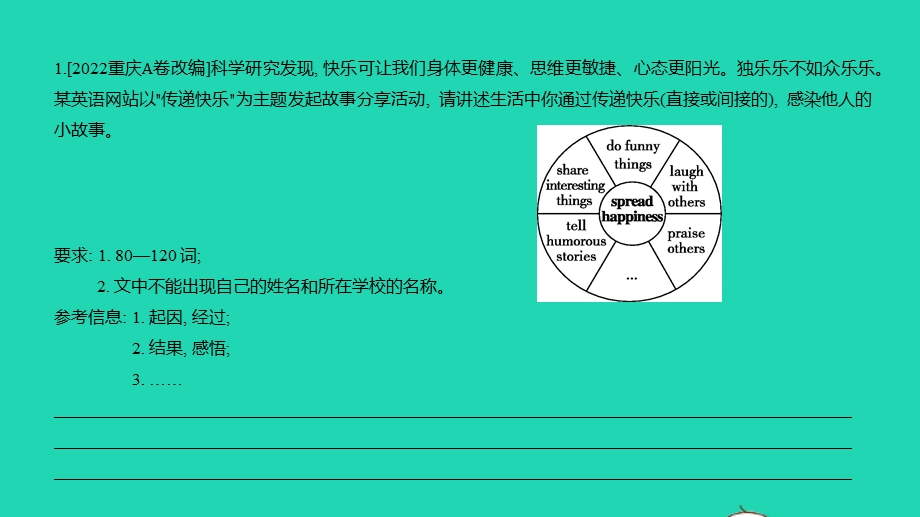 2023中考英语真题基础练 Part Eight书面表达课件.pptx_第3页