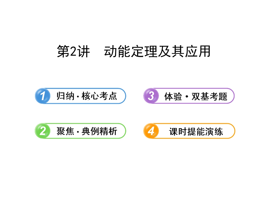 2014年高中物理广西专用一轮复习课件：5.2动能定理及其应用.ppt_第1页