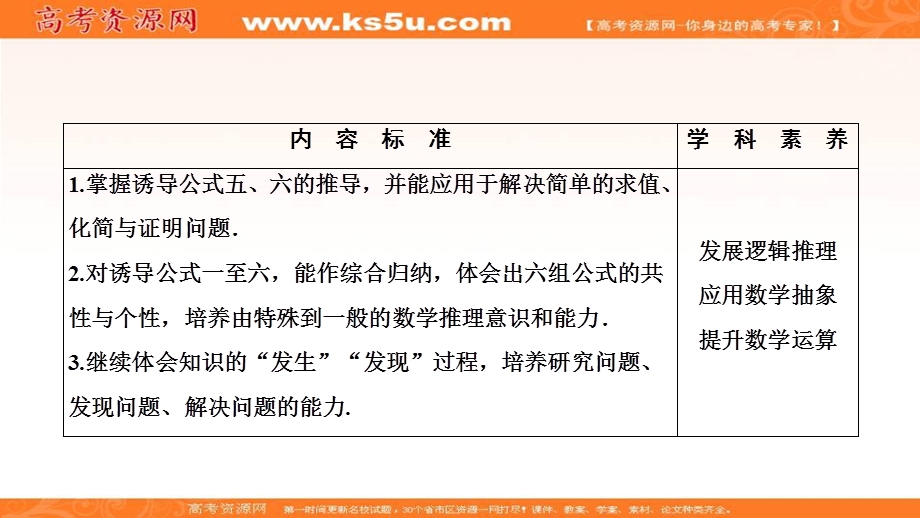 2020-2021学年人教A版数学必修4课件：1-3　三角函数的诱导公式（二） .ppt_第2页