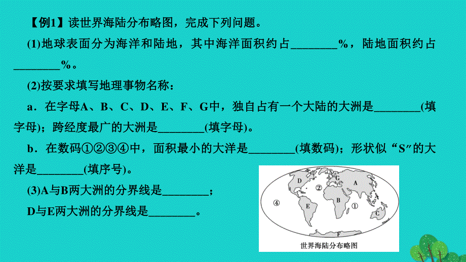 2022七年级地理上册 第二章 陆地和海洋第一节 大洲和大洋作业课件 （新版）新人教版.ppt_第3页