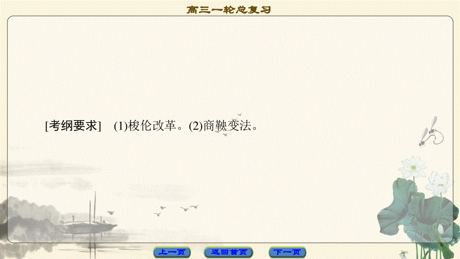 2018届高三历史一轮复习（江苏专用）课件 选修1 第1讲　梭伦改革和商鞅变法 .ppt_第2页