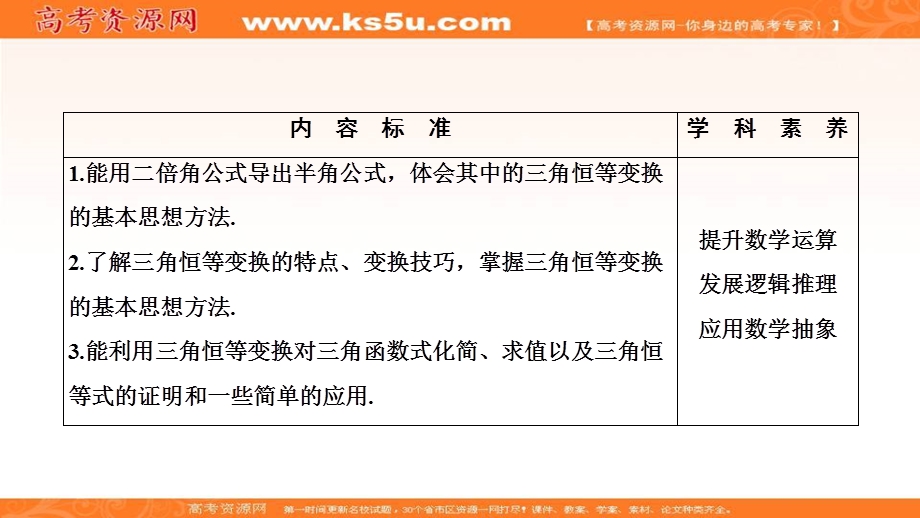 2020-2021学年人教A版数学必修4课件：3-2　简单的三角恒等变换 .ppt_第2页