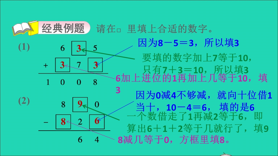 2021三年级数学上册 第3、6单元第5招推理法解决算式谜课件 北师大版.ppt_第3页