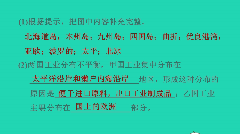 2022七年级地理下册 第十章 认识国家 填图学地理(三)习题课件 晋教版.ppt_第3页