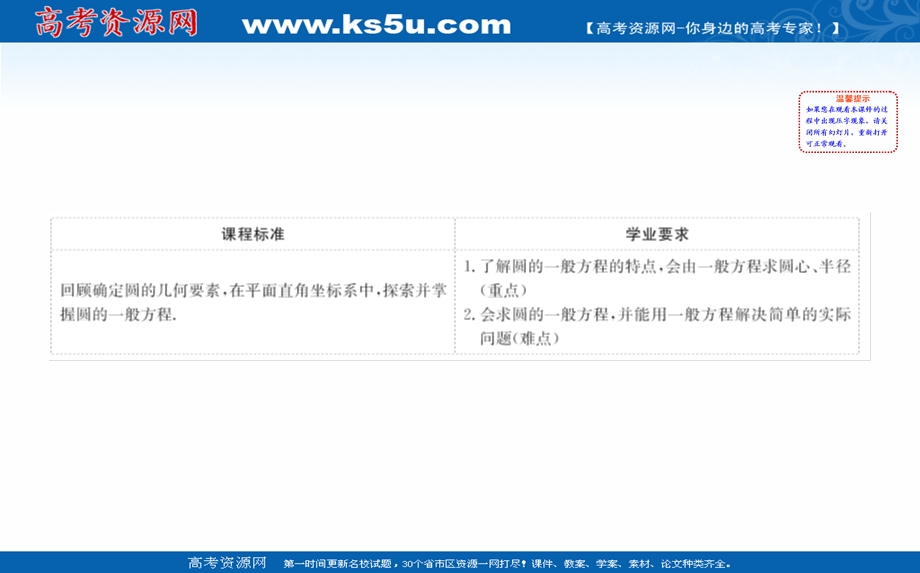 2020-2021学年人教A版数学必修二课件：4-1-2 圆的一般方程 .ppt_第2页