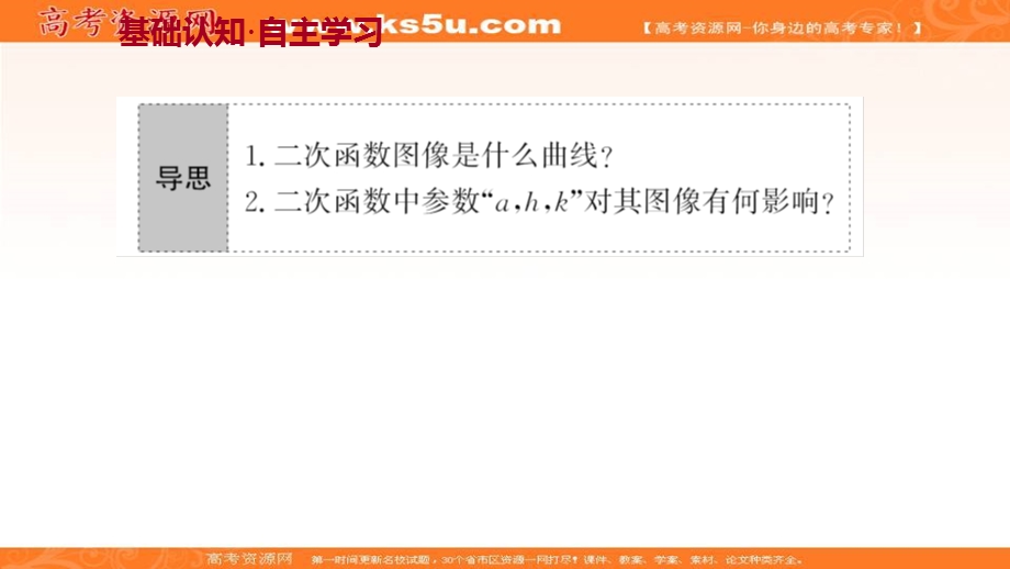 2021-2022学年数学北师大版必修一课件：第二章 4-4-1　二次函数的图像 .ppt_第3页