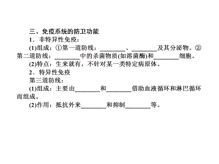 2013届三维方案高三生物一轮复习课件：3.2.3免疫调节（人教必修3）.ppt_第3页