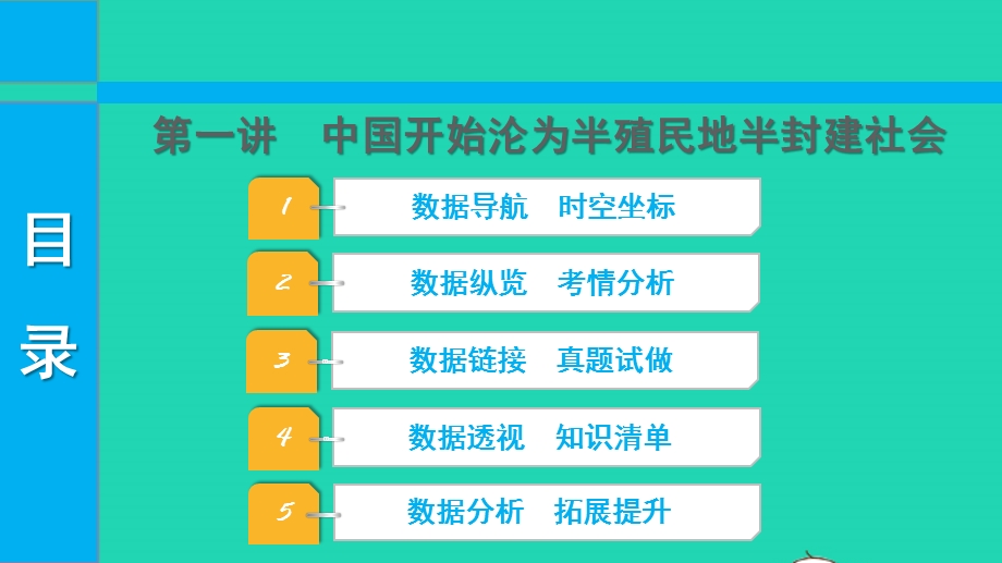 2022中考历史 第一部分 知识梳理 模块一 中国近代史（1840—1949）第一讲 中国开始沦为半殖民地半封建社会课件.pptx_第1页