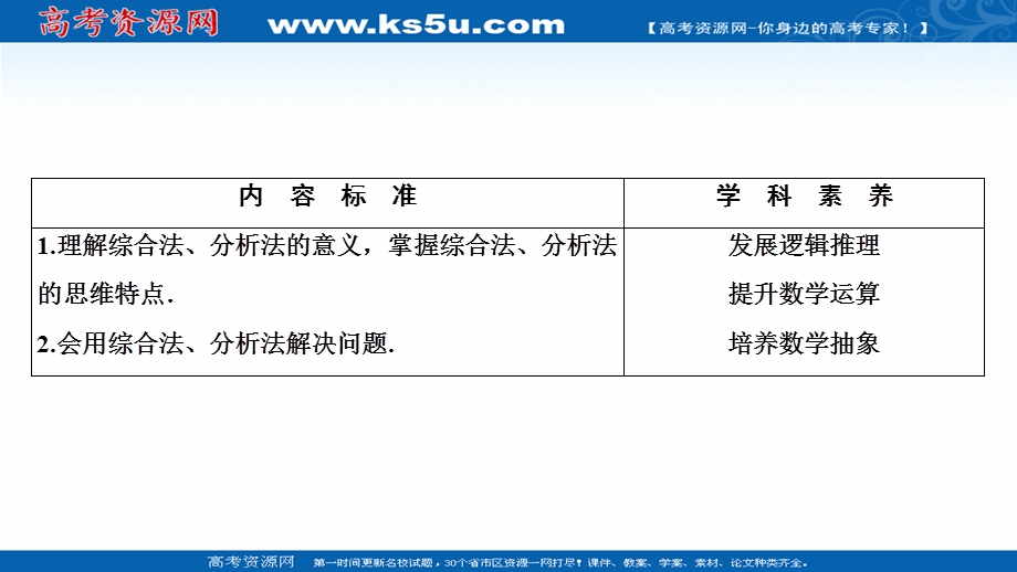 2020-2021学年人教A版数学选修1-2课件：2-2-1 综合法和分析法 .ppt_第2页