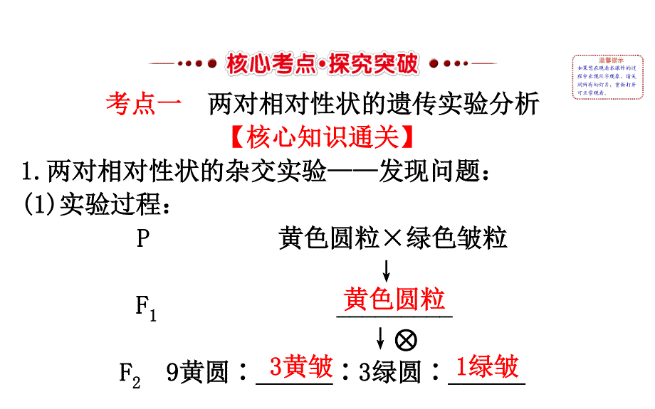 世纪金榜2017版高考生物一轮总复习 必修2 第1章 遗传因子的发现 2.1.2 课件.ppt_第3页