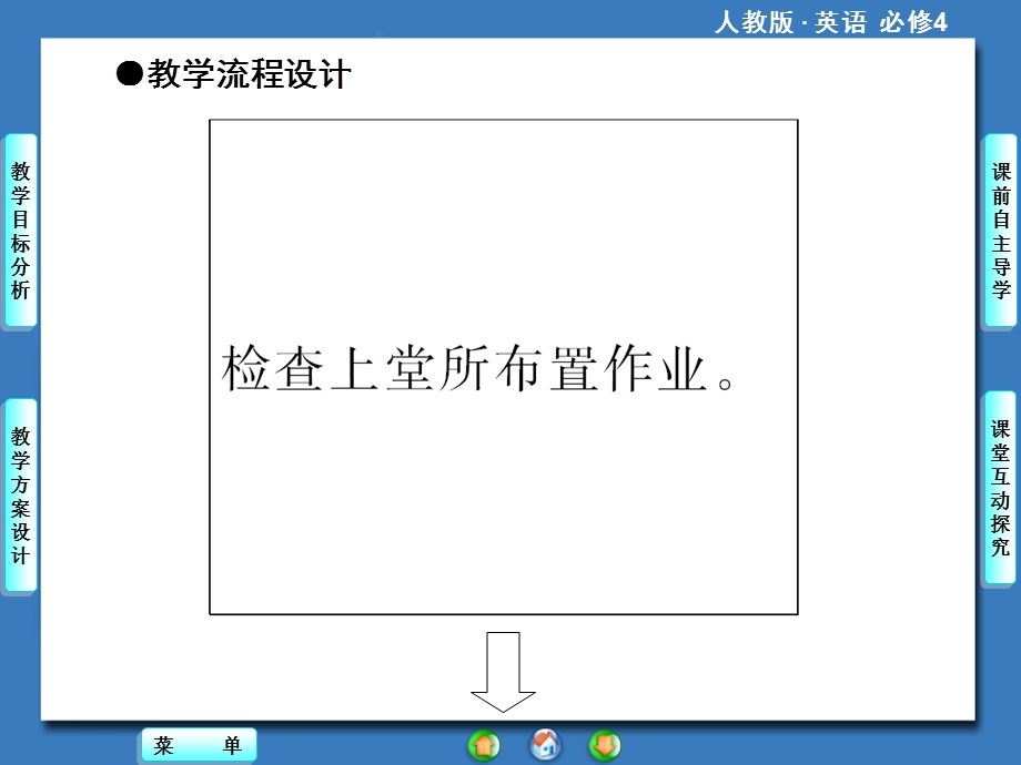 2014秋高中英语（新人教版必修4）教学课件（目标分析 方案设计 自主导学）：UNIT1PERIODⅣ.ppt_第3页