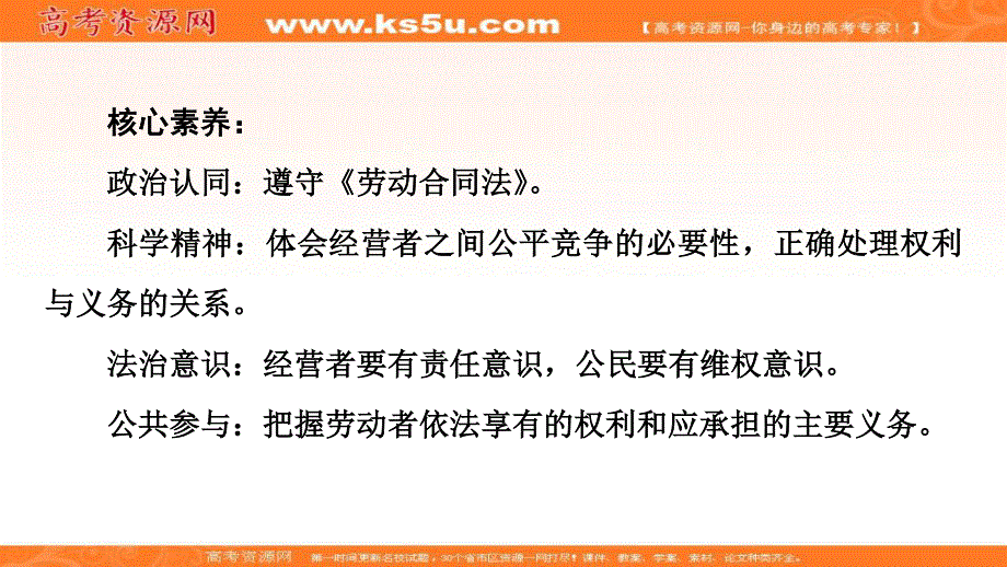 2019-2020学年人教版政治选修五课件：专题4 1　通往就业之路 .ppt_第3页