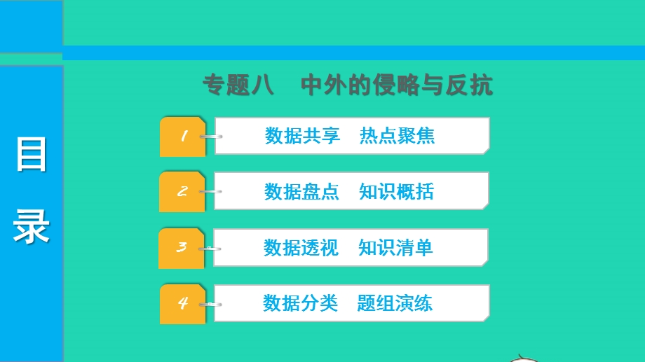 2022中考历史 第二部分 专题探究 专题八 中外的侵略与反抗课件.pptx_第1页