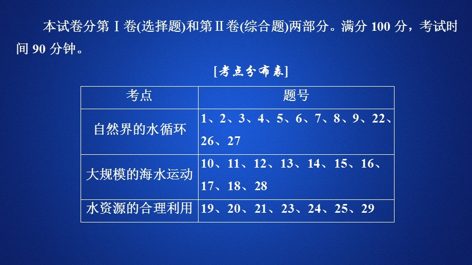 2020地理同步新导学人教必修一课件：第三章 地球上的水 学业质量测评（三） .ppt_第1页