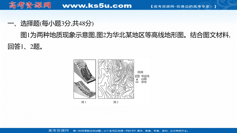 2021-2022学年新教材中图版地理必修第一册习题课件：单元练 第三章 常见自然灾害的成因与避防 .ppt_第2页