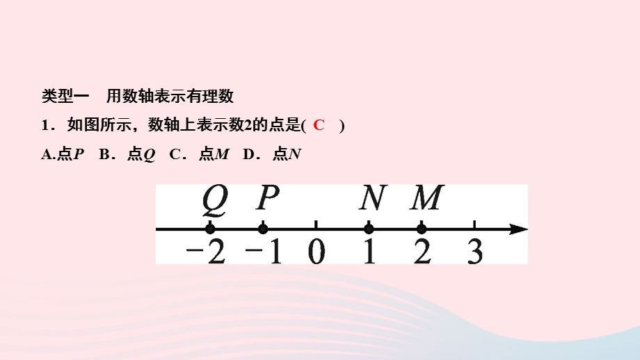 2022七年级数学上册 第二章 有理数及其运算专题练习二 数轴的四大功能作业课件 （新版）北师大版.ppt_第2页