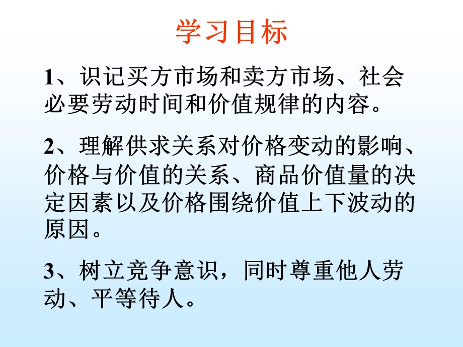 丽水外国语实验学校经济学课件（张涛）：影响价格的因素.ppt_第3页