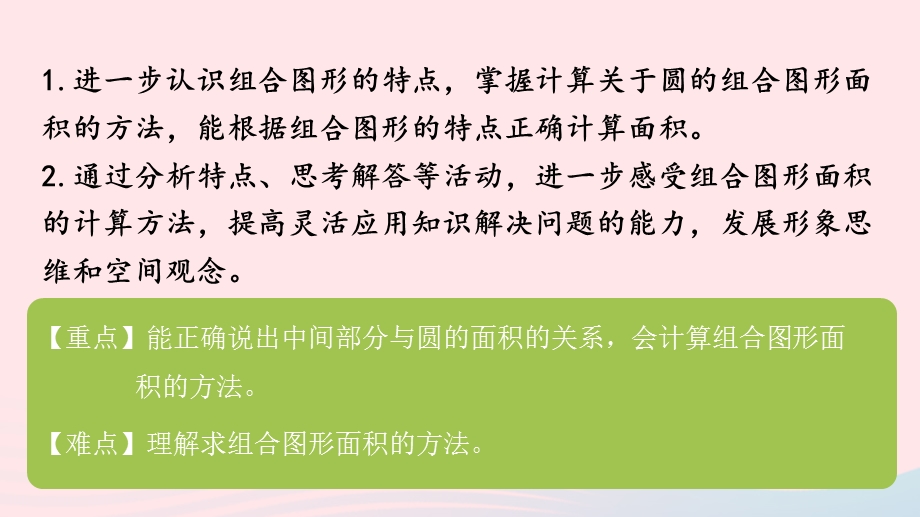 2023五年级数学下册 六 圆第8课时 简单组合图形的面积课件 苏教版.pptx_第2页