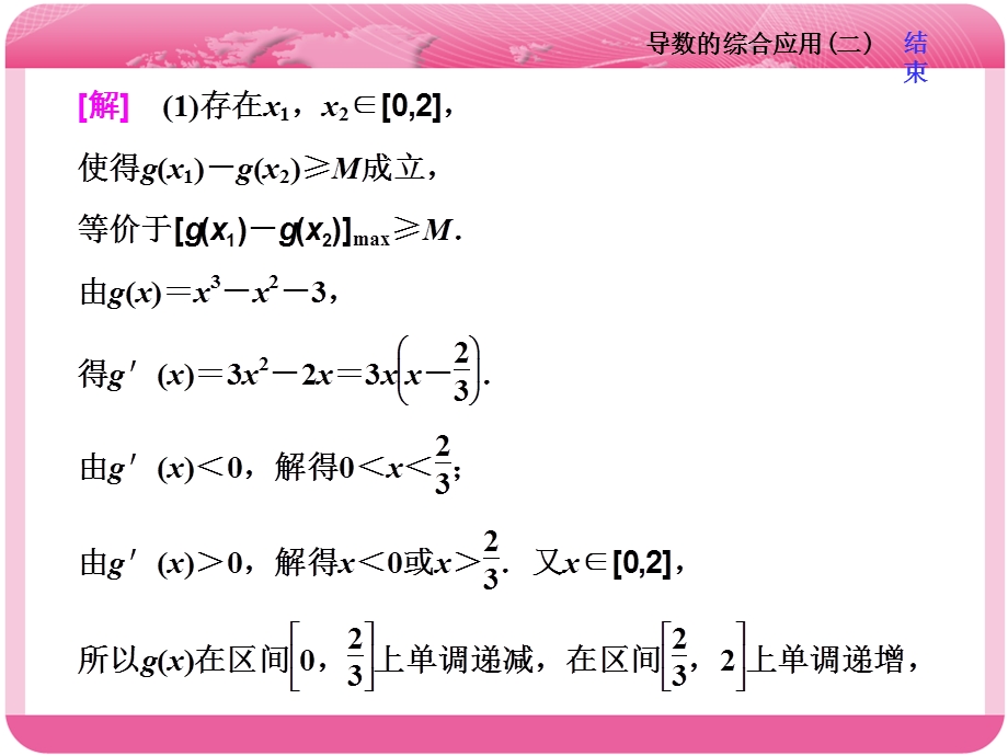 2018届高三数学（文）高考总复习课件：冲刺 985压轴题命题区间（二） 第四课时　导数的综合应用（二） .ppt_第2页